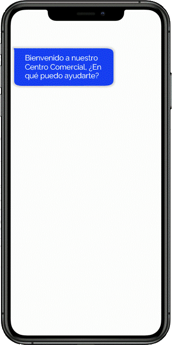 Ejemplo de un chat de asistentes digitales